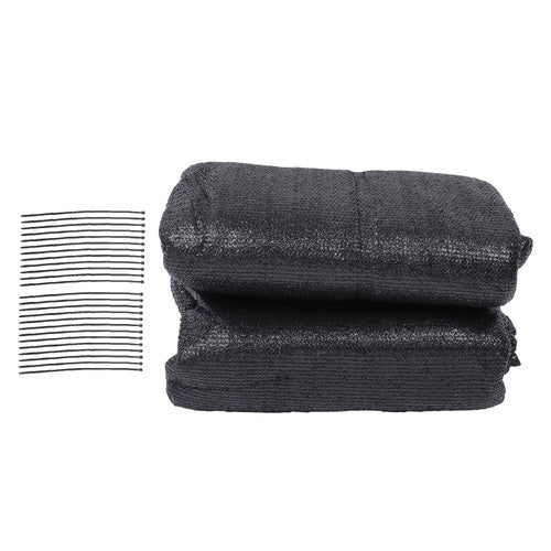 DURAFORCE 4FT by 25FT Heavy Duty Garden Privacy Fence Barrier Net With Zip Ties