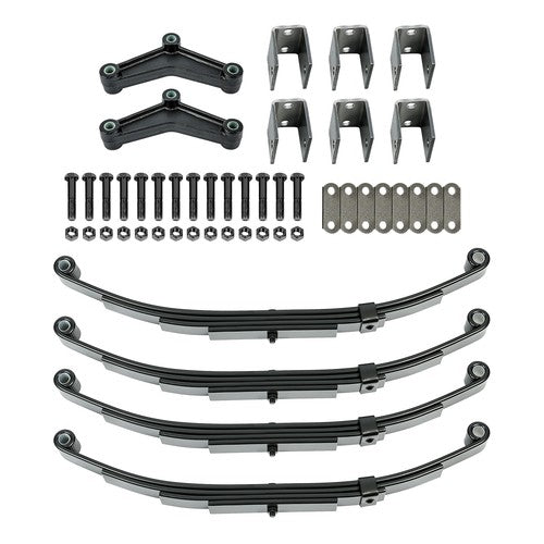 DURAFORCE 3500lb Tandem Trailer Axle Suspension Kit 1750lb 4 Leaf Springs & Hanger Kit
