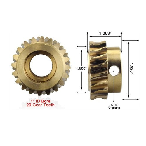 DURAFORCE Snowblower Auger Gear ST824 52402600 524026 924082 52422700 924050 058069