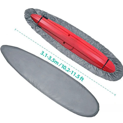 DURAFORCE 210D Kayak Canoe Cover Storage Boat Cockpit Cover Fits For 3.1~3.5m/10.2-11.4Ft