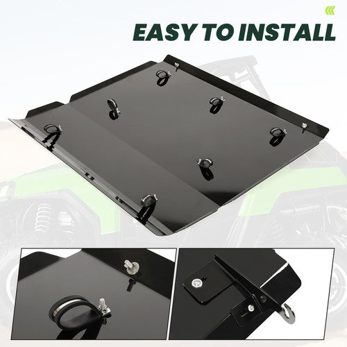 DURAFORCE Black Aluminum Hard Top Roof Fit for Polaris RZR 800/XP 900/570-2 Door Model