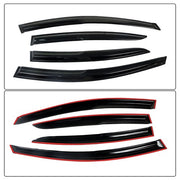 DURAFORCE 4x Window Visors Rain Guards Vents Smoke For Hyundai Elantra 2017 2018-2020