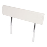 DURAFORCE Seat Backrest W/Folding Arms For Universal Boat Leaning Post White + Silvery