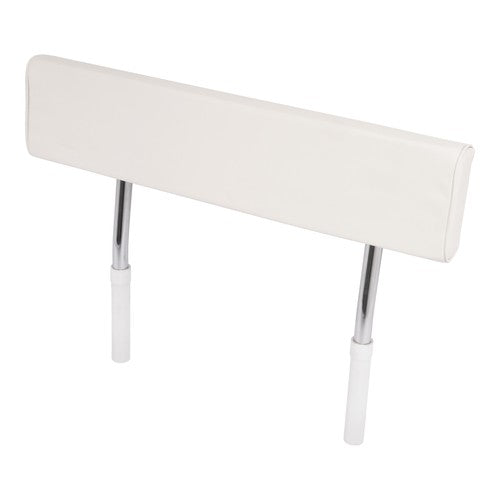 DURAFORCE Seat Backrest W/Folding Arms For Universal Boat Leaning Post White + Silvery