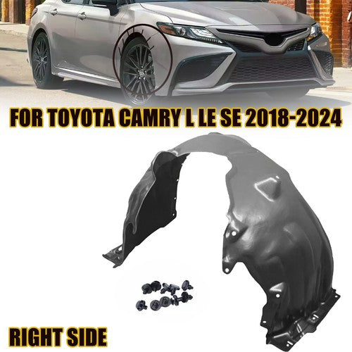 DURAFORCE Front Fender Inner Liner Right Passenger Side for Toyota Camry SE XSE 18-24