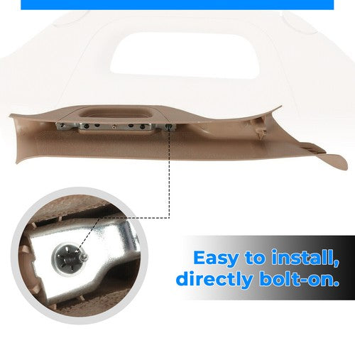 Driver A Pillar Handle Adobe Tan for 2011 2016 Ford F 250 F 350 F 450 Super Duty