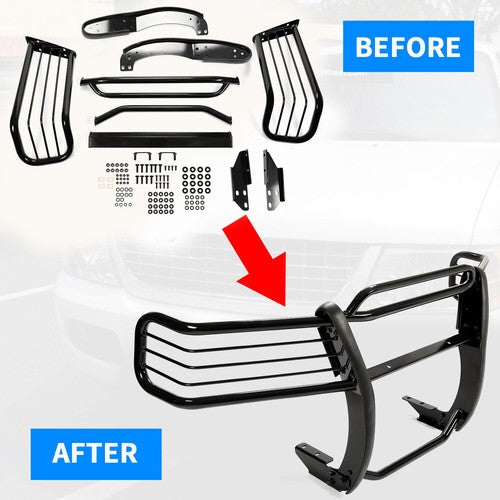Black Brush Grille Guard with Hardware for 2002 03 04 05 Ford Explorer 4 Door