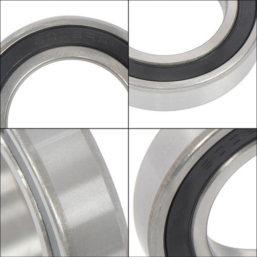 DURAFORCE 10Pcs 6008-2RS Bearings 40×68×15mm Double Rubber Seals Deep Groove Ball Bearing