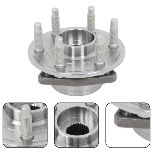 DURAFORCE 4pc Front Rear Wheel Bearing Hub Kit For Cadillac SRX 2010 2011 2012 2013-2016