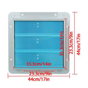 DURAFORCE 14" Shutter Exhaust Fan Wall Mounted Blades Ventilation Fan for Garage,Attic