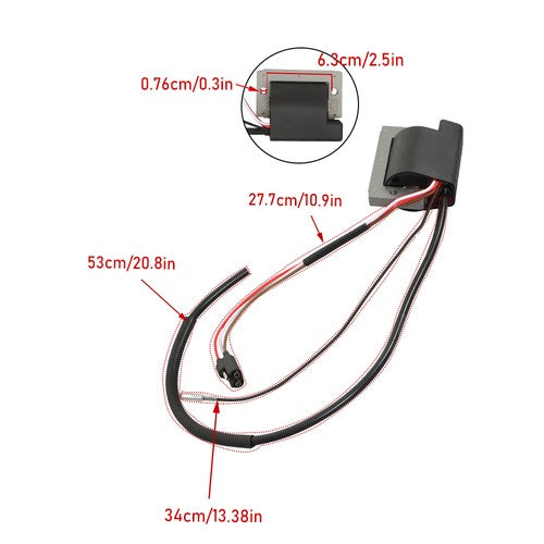 DURAFORCE 1012520 341cc Ignition Coil For Club Car DS Golf Cart 1984-1989