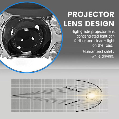 Full Led Dual Projector Headlights for Peterbilt 379 357 359 389 Truck