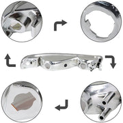 DURAFORCE Pair Set For GMC Sierra 1500 1999-2007 Headlight Replacement Halogen Clear Lens