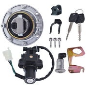 DURAFORCE Ignition Switch Fuel Gas Cap Seat Lock Key Set For Honda CBR1000RR 2004-2006