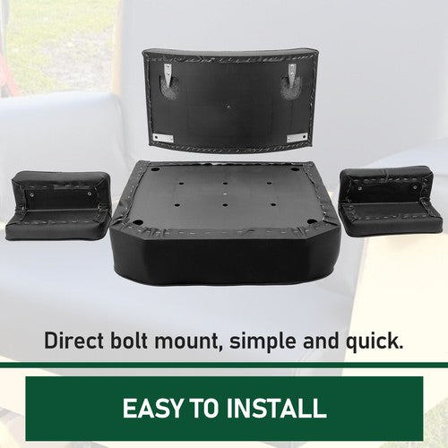 DURAFORCE Seat w/Arm Rest+Backrest For JOHN DEERE CRAWLER DOZER 420 430 440 1010 2010