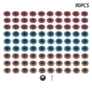 DURAFORCE 2 Inch Fine Medium and Coarse Quick Change Torque Sanding Discs Set - 90 Pack