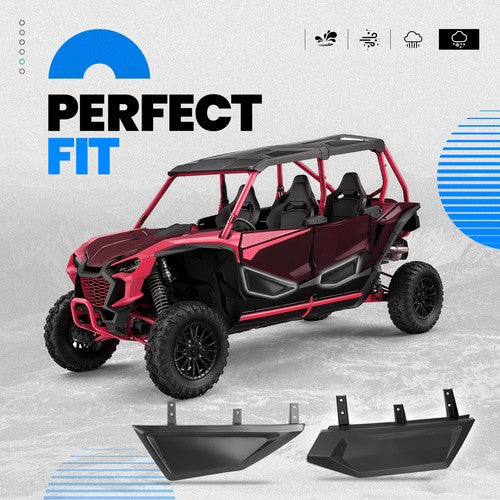 Black Plastic Front Plus Rear Lower Door Panel For Honda Talon 1000x 4 2020-2024