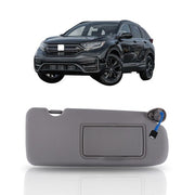DURAFORCE Gray Plastic Passenger Side Sunvisor With Lights And Mirror For Honda CR-V 17-22