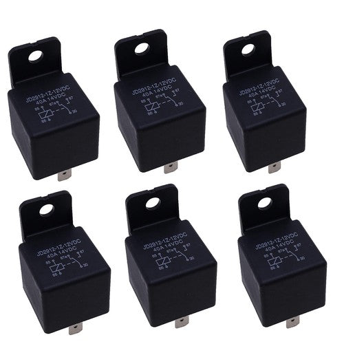 DURAFORCE 6PCS Relay K3181-62330 AR74411 For John Deere D105 D140 L100 L105 L110 L111 L118
