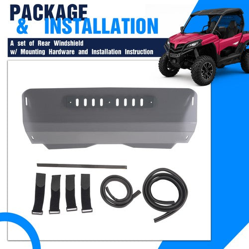 Rear Windshield Tinted for CFMoto ZForce 950 Sport And Trail 800 Trail 2023-2025