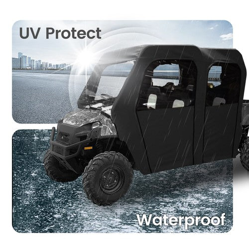 Full Soft Door Cab Enclosure for Polaris Ranger 800 Fullsize Crew Models 10 14