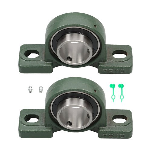 DURAFORCE 2 Pack UCP210-32 Pillow Block Mounted Ball Bearing 2" Bore Self Aligning New