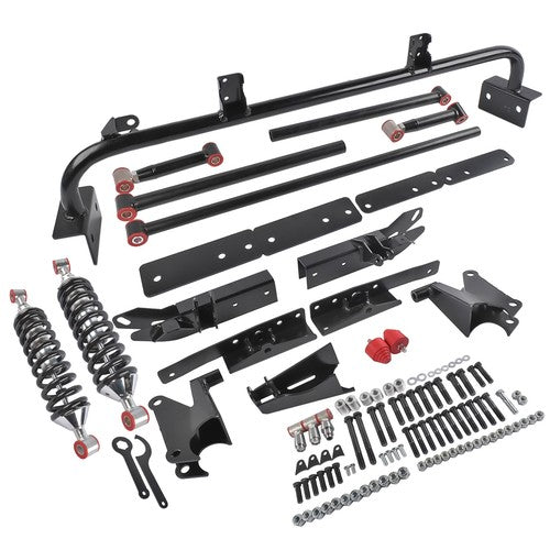 DURAFORCE For 1967-69 Chevy Camaro SS Z28 Adjustable Bolt On Rear 4-Link Kit w/ Coilovers