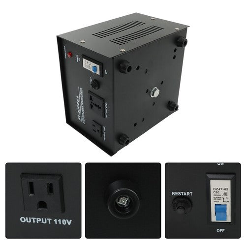 DURAFORCE 3000W Step Up/Down 220V-110V /110V-220V Voltage Converter Transformer New