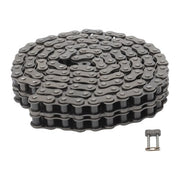 DURAFORCE #80-2 Duplex Double Strand Roller Chain x 10 feet + 2 Connecting Links