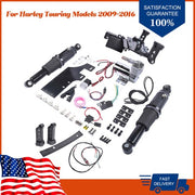 DURAFORCE Air Ride Kit with Motorcycle Electric Center Stand for Harley Road King 09-16