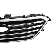 DURAFORCE Grille Bumper Assembly For Hyundai Sonata 2015 2016 2017 Upper Black Chrome