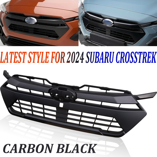 DURAFORCE For 2024 2025 Subaru Crosstrek Front Bumper Grille Black Mesh Grill Assembly