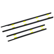 DURAFORCE Window Weatherstrip 4PC Sweep Molded Trim Outer Black for Honda CR V 2005 EX