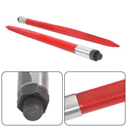 DURAFORCE Hay Bale Spear 39" 3000 lbs Capacity Spike Fork for Tractors Loaders 2pcs