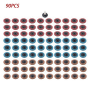 DURAFORCE 2 Inch Fine Medium and Coarse Quick Change Torque Sanding Discs Set - 90 Pack