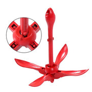 DURAFORCE Marine Kayak Anchor Kit 3.3 lb Folding Grapnel Anchor Kit Boat Anchor 2 Pack