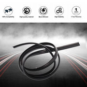 DURAFORCE Universal Car Front Under Windshield Panel Sealed Trim Moulding Rubber Strips