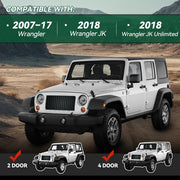 DURAFORCE Roof Rack Cargo Carrier Luggage W/ 2 Ladders For Jeep Wrangler JK 4-Door 2007-18
