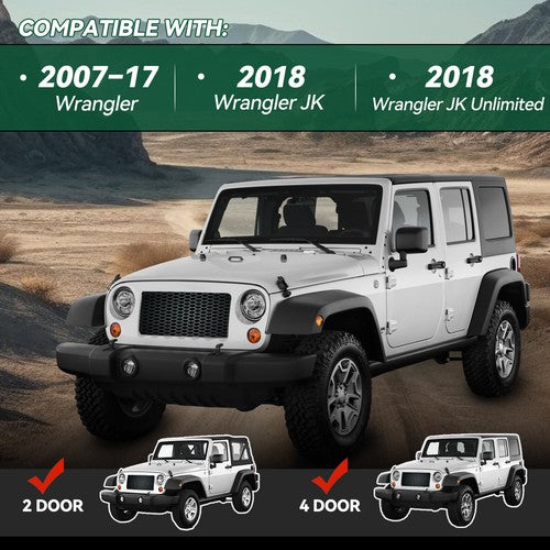 DURAFORCE Roof Rack Cargo Carrier Luggage W/ 2 Ladders For Jeep Wrangler JK 4-Door 2007-18