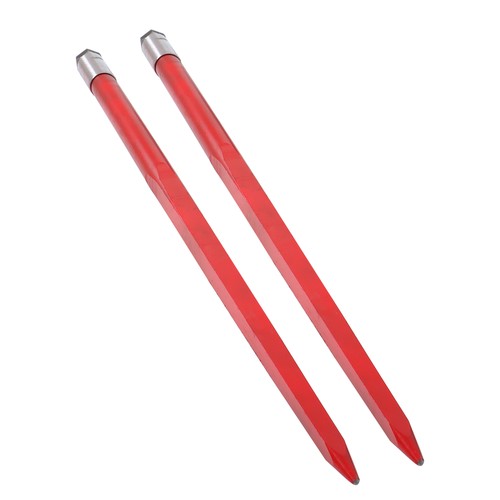 DURAFORCE Hay Bale Spear 49" 4500 lbs Capacity Spike Fork for Tractors Loaders 2Pcs