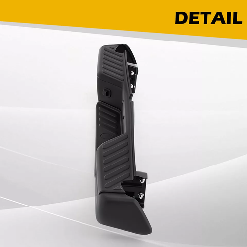 DURAFORCE Black Steel Rear Step Bumper for 2005-2021 for Nissan Frontier no Sensor Holes