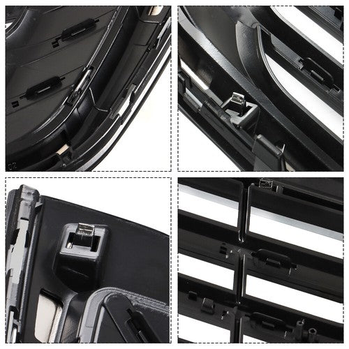 DURAFORCE New Chrome Front Upper Grille Mesh Grill For Chevrolet Equinox 2018 -2020 Black