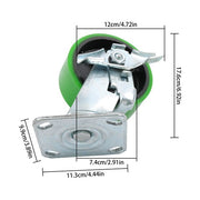 DURAFORCE 4 wheels 5 Inch Caster Wheels Heavy Duty,Capacity 4000LB