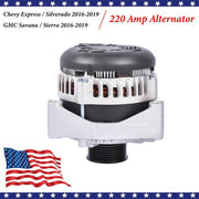 DURAFORCE Alternator 220A for GMC Sierra Chevy Silverado 2500 HD 2015-2019 Suburban 3500HD
