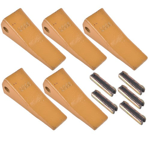 DURAFORCE 23 230 Series 230S Bucket Teeth with 23TF/23FP Flex Pins for Excavator 5 Piece