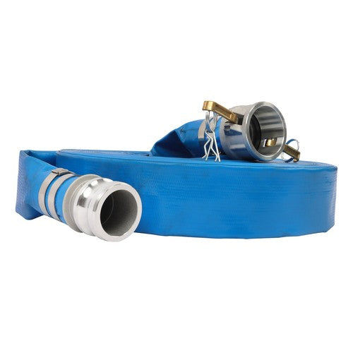 DURAFORCE 2"X100FT Pool Backwash Hose Heavy Duty Reinforced PVC Lay Flat Water Discharge