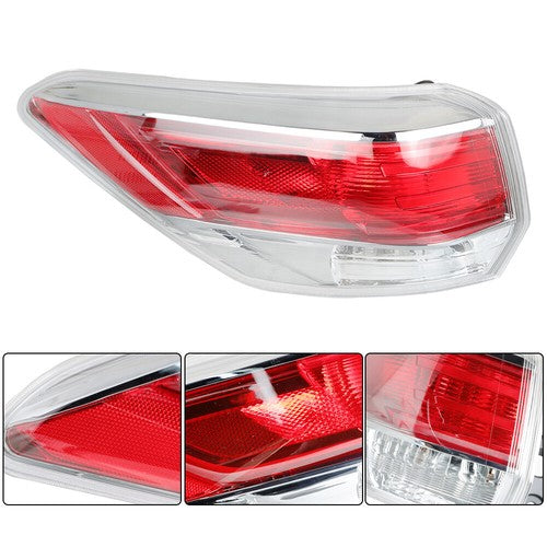 DURAFORCE Driver&Passenger Halogen For 2014-2016 Toyota Highlander Tail Lights+Headlights