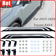 DURAFORCE Side Step Bars Running Boards Nerf Bar Aluminum 2PCS for 2019-2024 for Toyota RAV4