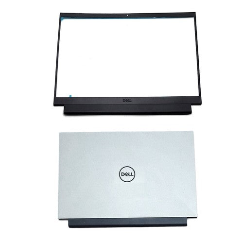 DURAFORCE 0W9XD4 Top Case LCD Back Cover Front Bezel for Dell G15 5510 5511 5515 White US