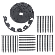 DURAFORCE Lawn Border L-shaped Lawn Garden Edging Kit 40FT With 40Pcs Anchoring Spikes